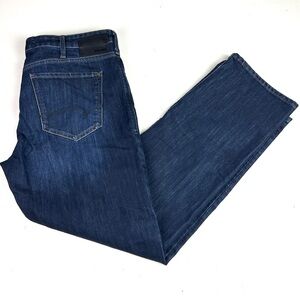 Mavi Jeans Mens 38x32 Matt Relaxed Straight Leg Mid Rise Stretch Dark Wash Denim